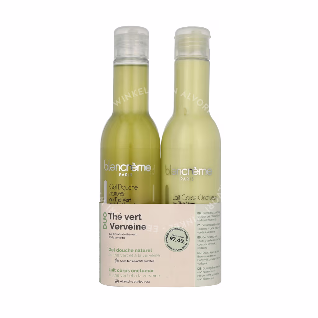 Blancreme Blancreme Shower Gel + Creamy Body Milk Duo — 2x200 ml Green Tea & Verbena — foto 2