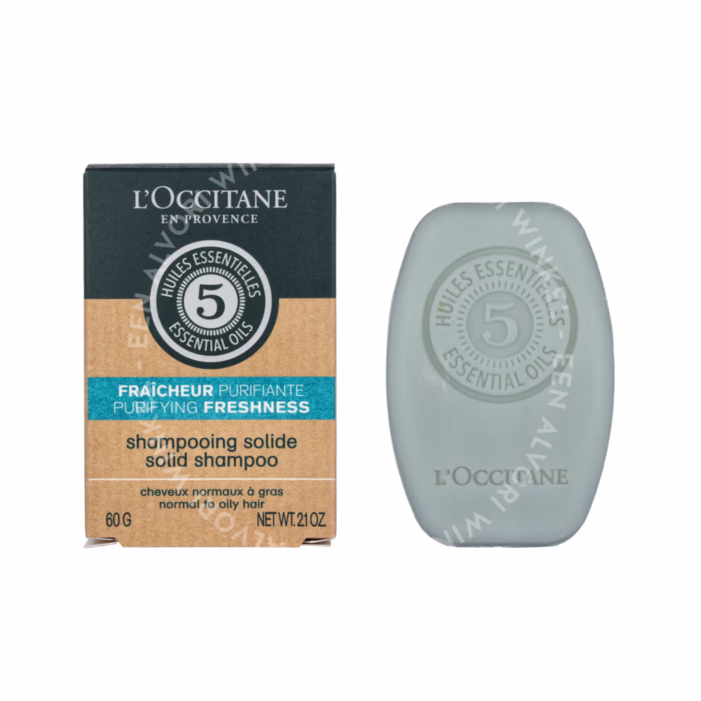 L'Occitane L'Occitane 5 Ess. Oils Purifying Freshness Solid Shampoo — foto 3