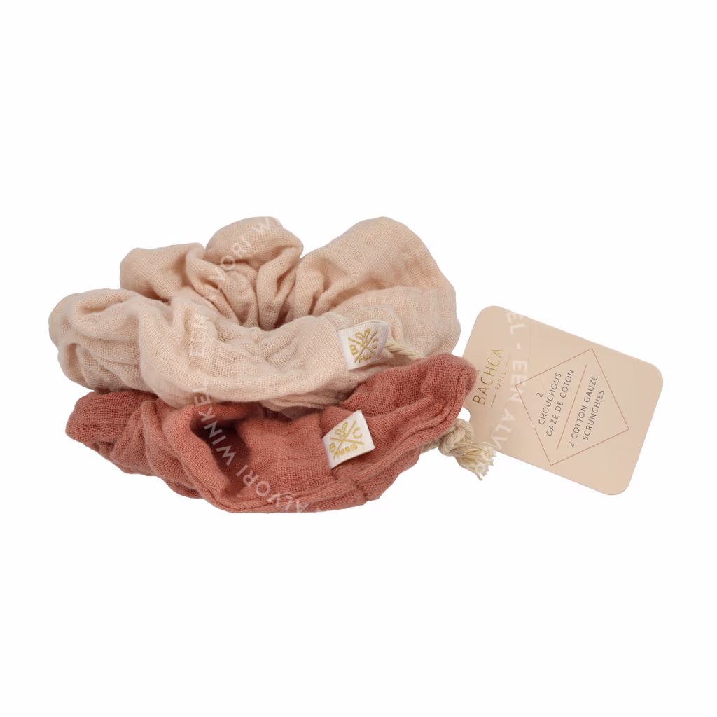 Bachca Paris Bachca Paris Stretchy Cotton Scrunchie Set
