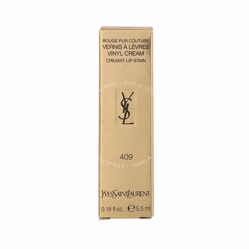 Yves Saint Laurent YSL Rouge Pur Couture Vernis A Levres Vinyl Creamy Lip Stain — #409 Burgundy Vibes — foto 2