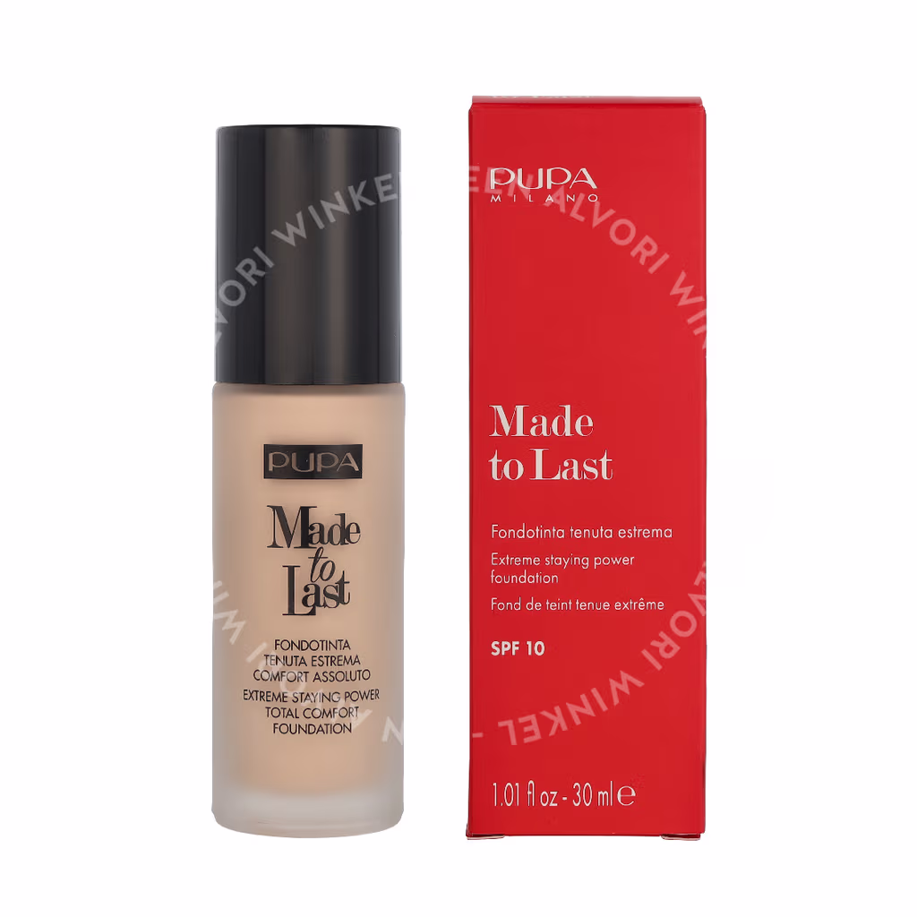 Pupa Milano Pupa Made To Last Total Comfort Foundation SPF10 — #010 Porcelain — foto 3