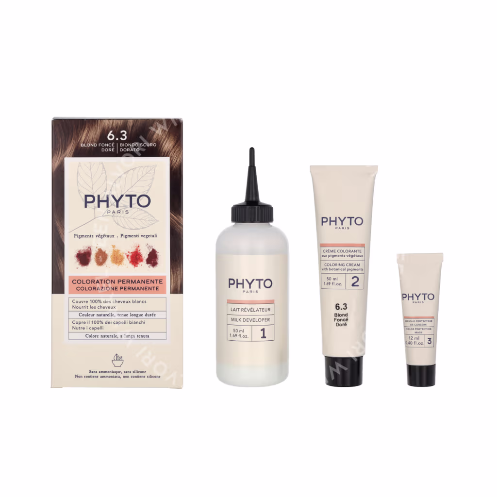 Phyto Phyto Phytocolor Permanent Color — #6.3 Dark Golden Brown — foto 3