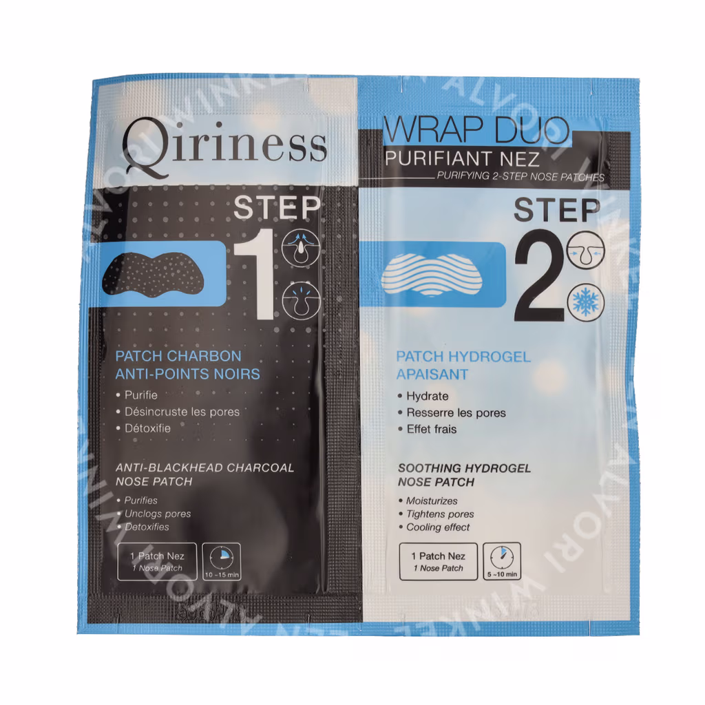 Qiriness Qiriness Wrap Duo Purifying 2-Step Nose Patches
