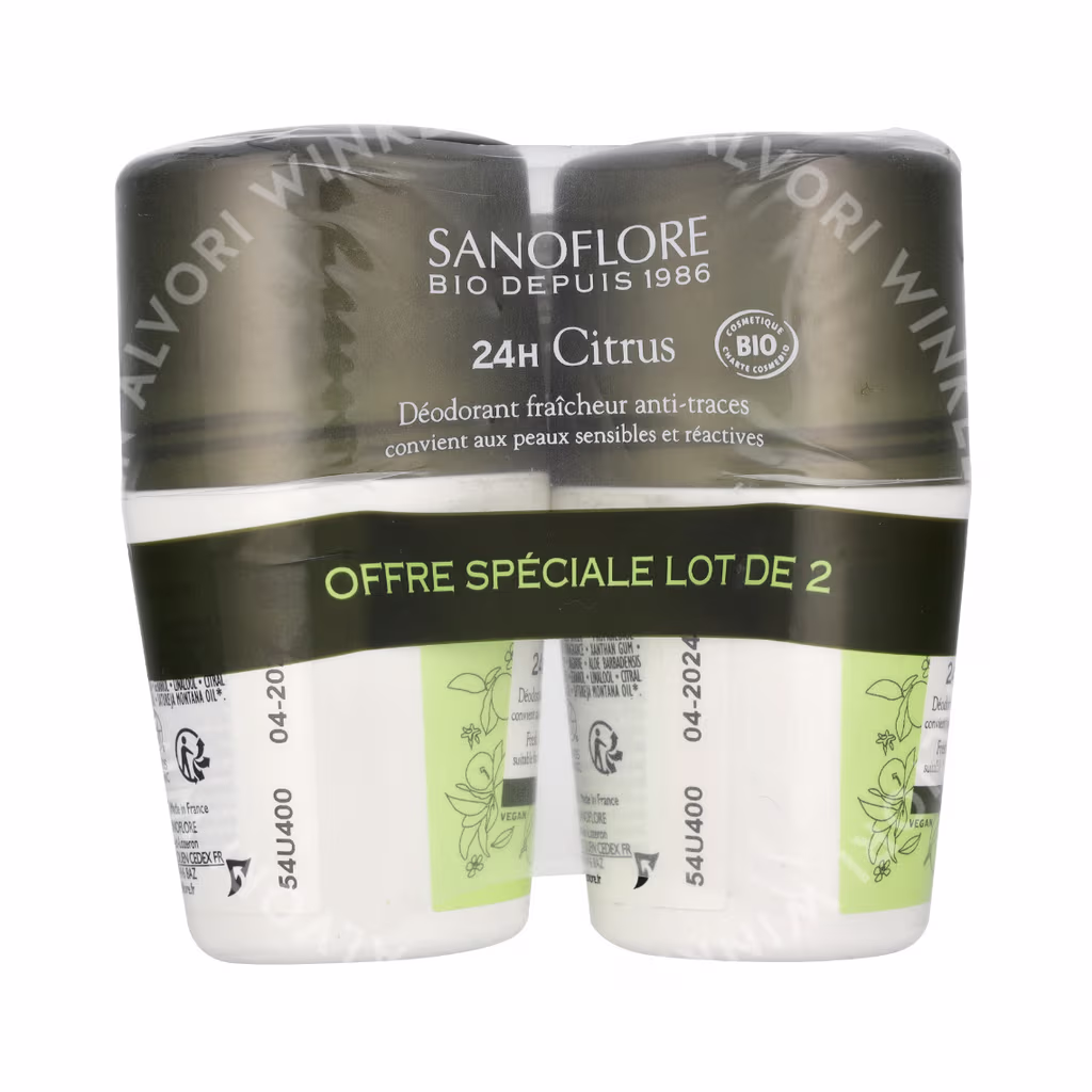 Sanoflore Sanoflore 24H Citrus Deodorant Duo Set